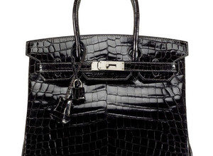 black patent leather hermes birkin handbag