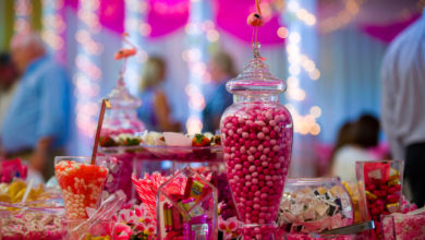 candy bar wedding