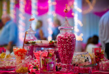 candy bar wedding